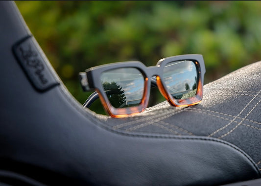 Lux Shades. Matte black/Tortoise Fade. Polarized
