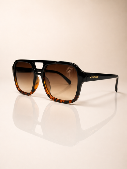 Retro Avi. Tortoise Frame, Brown fade lense
