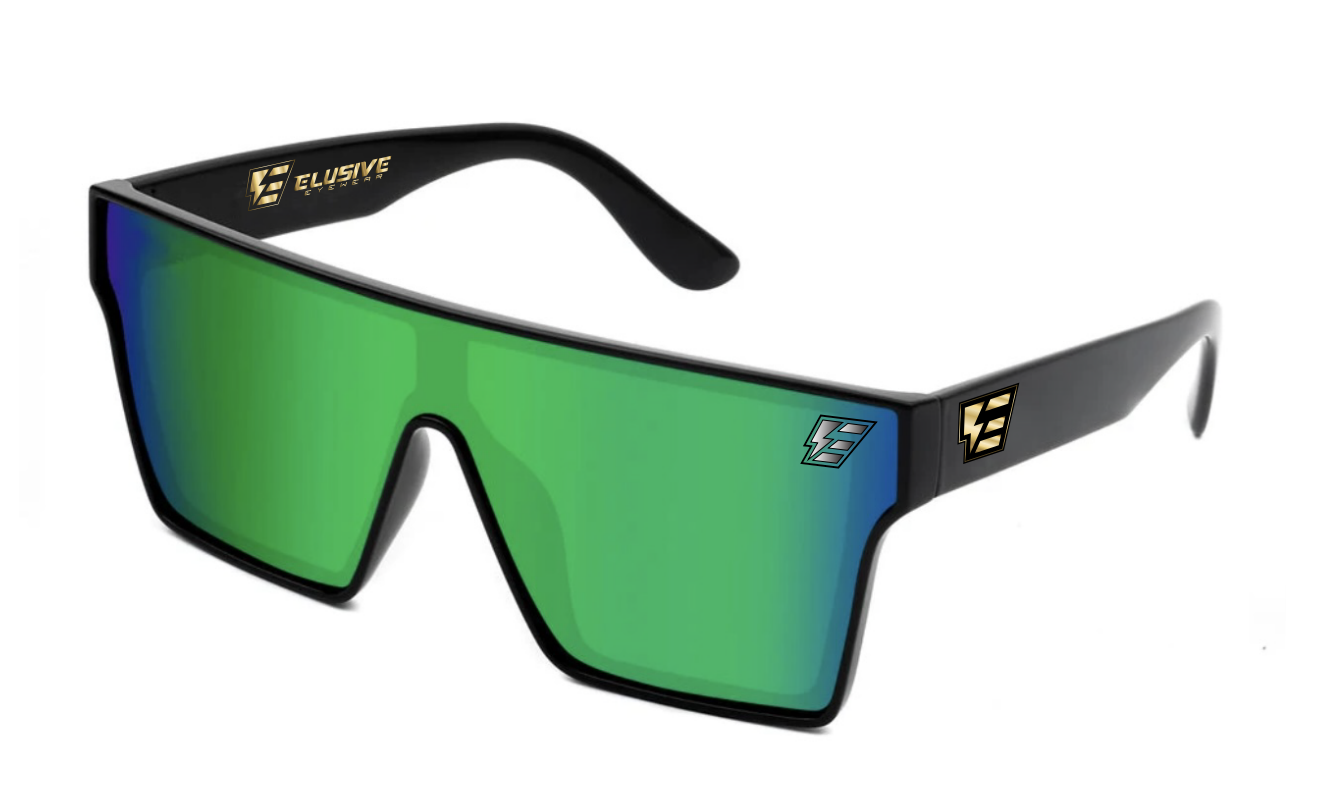 Voltage. Gloss Black/Blue Green Revo Polarized