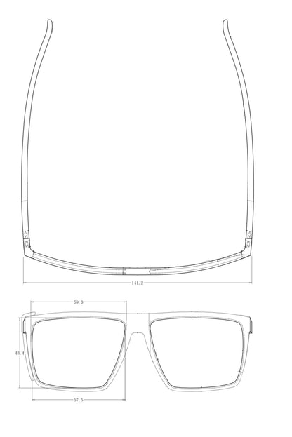 The Cease Z87. Gloss Black/Smoked Polarized